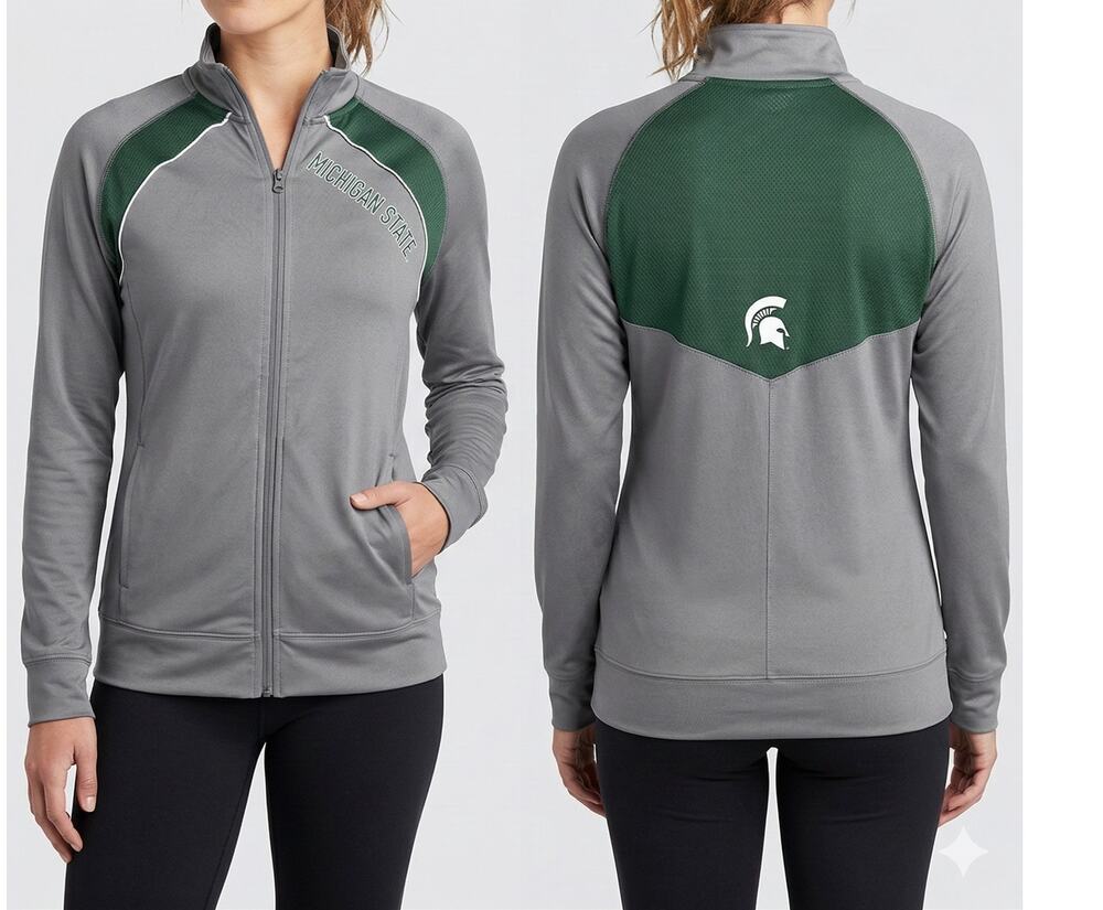 ProEdge Small Womens Full Zip Michigan State Spartans Polyester Jacket